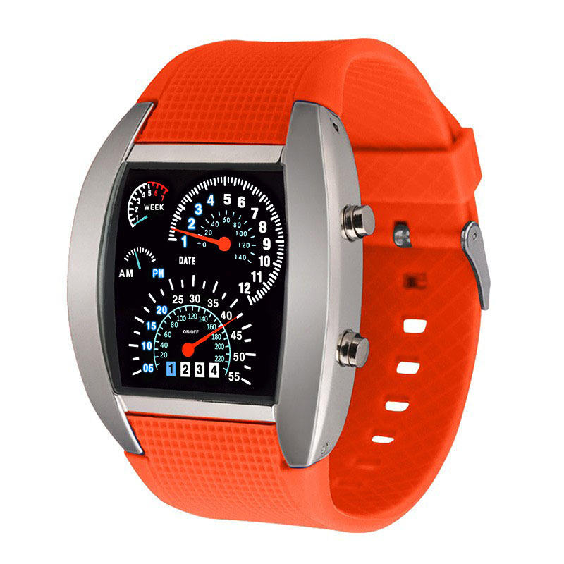 14 LED Digital Watch Stainless