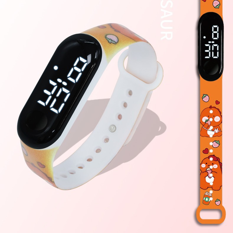 02 LED Oval Sport Kids Digital Watch - obrazek 2
