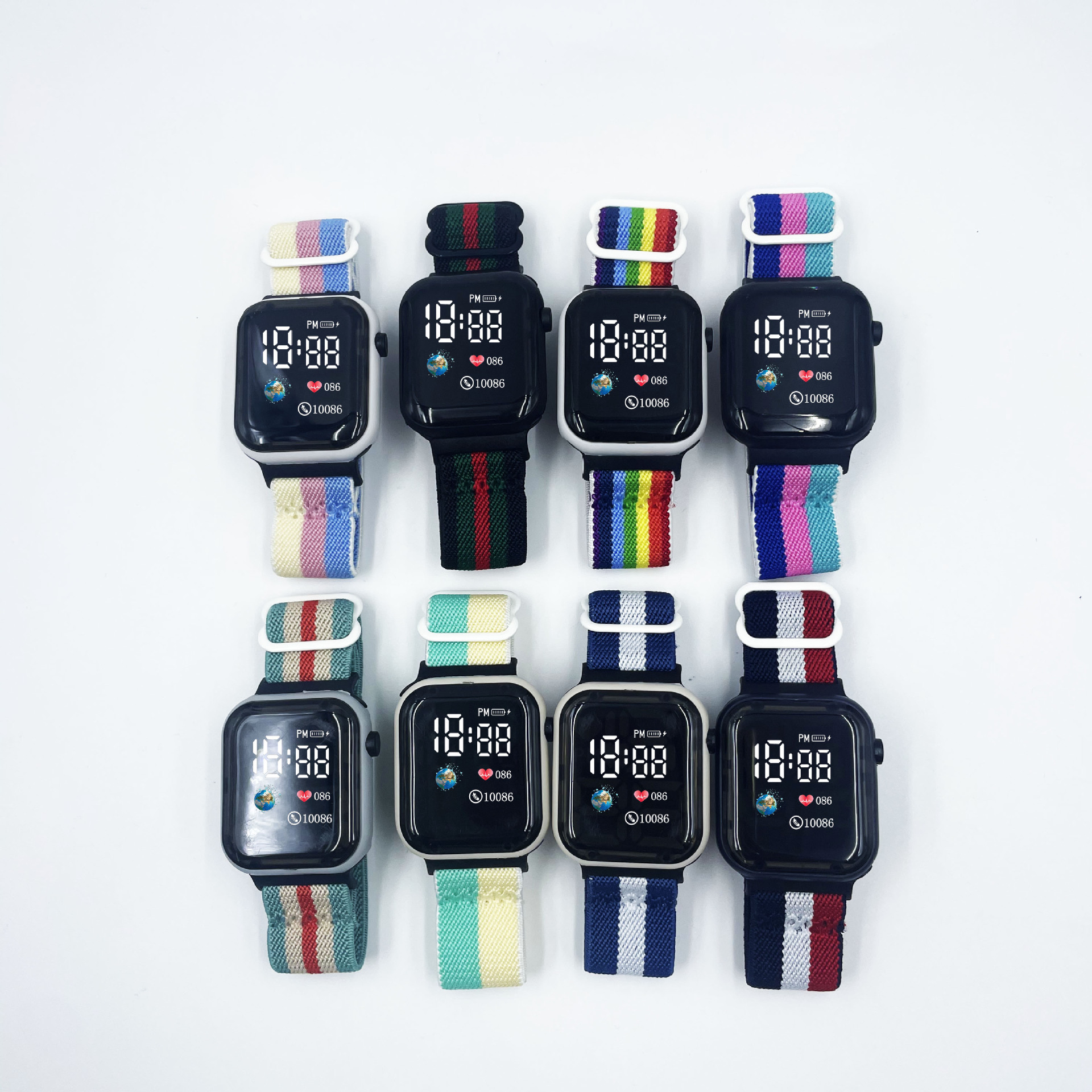 05 LED Nylon Straps Elastic - obrazek 4